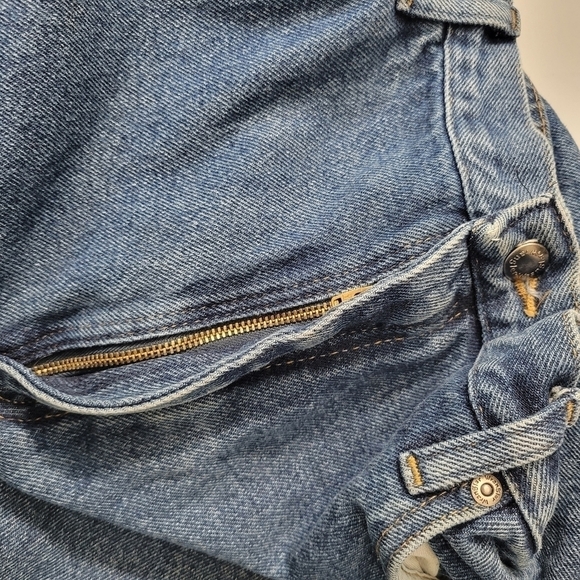 Vintage Wrangler Blue Relaxed Fit Straight Leg Jeans - Picture 10 of 11